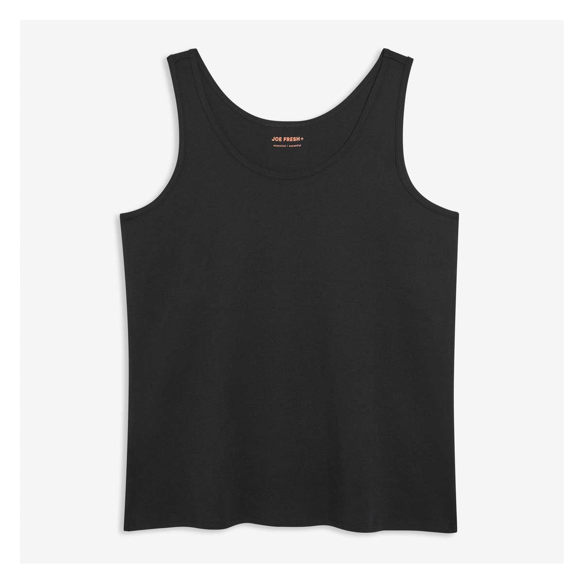 Women+ Organic Cotton Tank in JF Black from Joe Fresh